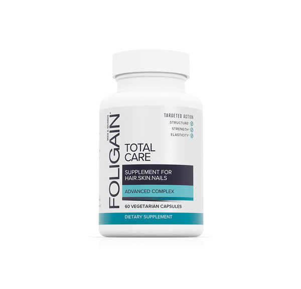 FOLIGAIN CUIDADO TOTAL Suplemento para Cabello Fino, Piel y Uñas 60 Cápsulas Vegetarianas