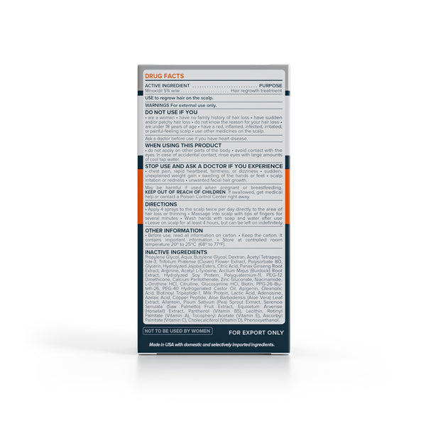 FOLIGAIN Crecimiento avanzado del cabello para hombres Minoxidil 5% + Trioxidil 5%