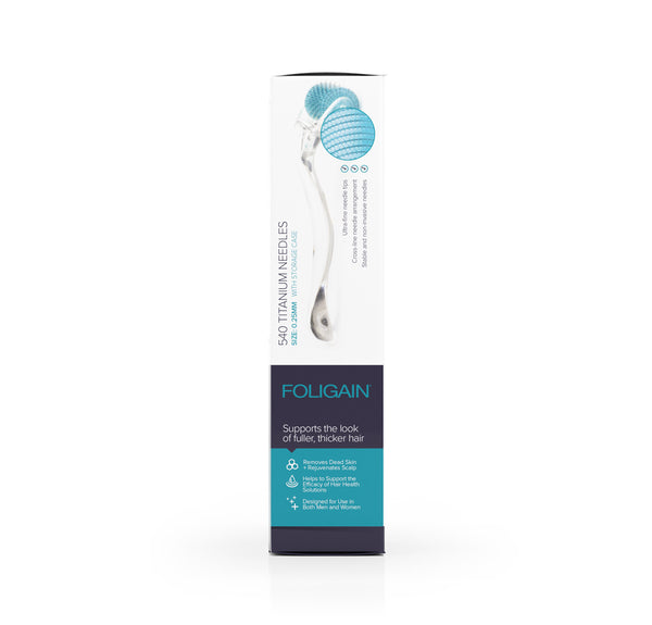 FOLIGAIN Rodillo para cabello y cuero cabelludo 0,25 agujas de titanio